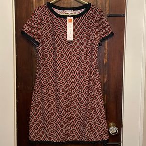 Jude Connally Parker Foulard Black Dress